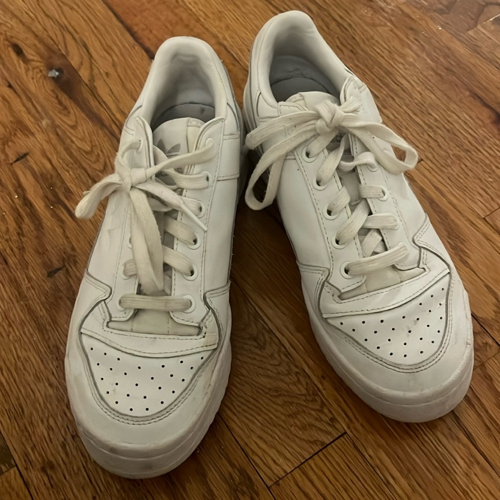 Adidas white sneakers. Size 7